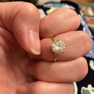 Gold-filled Ring with Cubic Zirconia